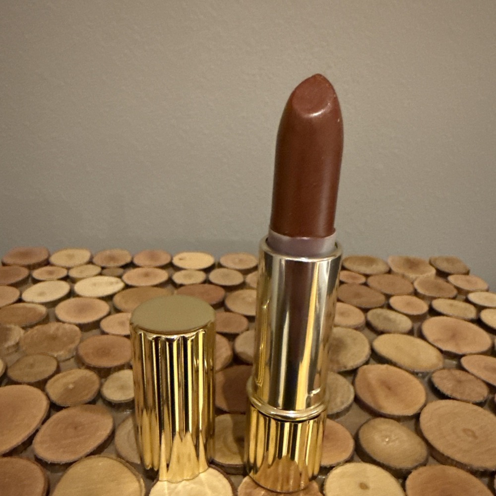 Estee Lauder Maplesugar‎  All Day Long Lipstick Gold Case New Old Stock